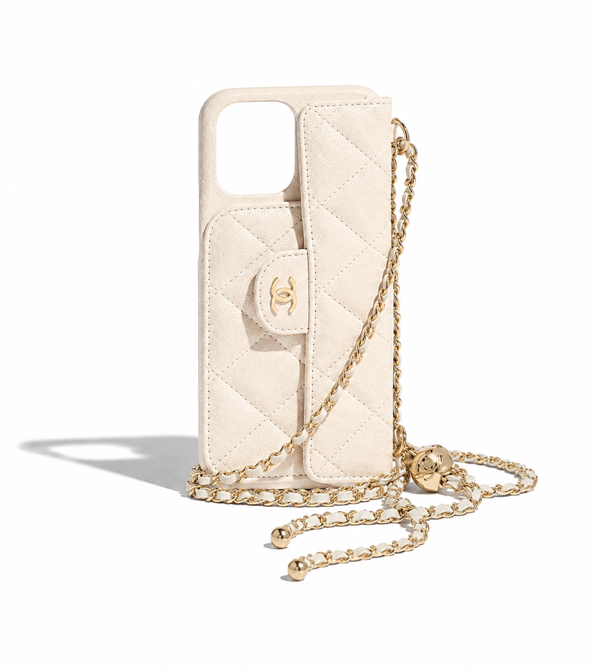 Iphone Beige leather Phone Case