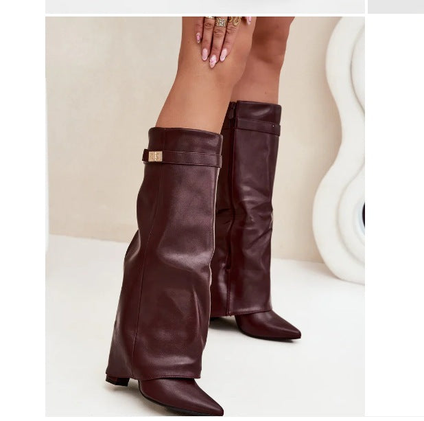 Santacruz Leather Boots - Cherry Red