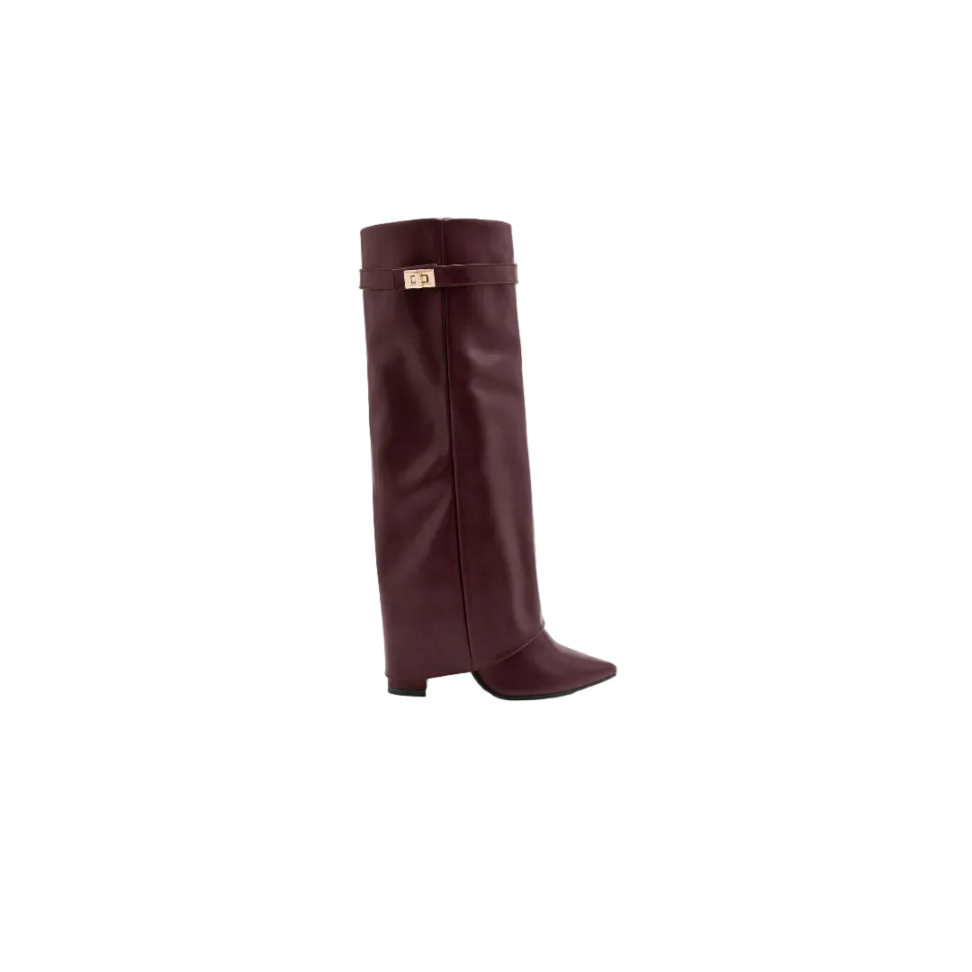 Santacruz Leather Boots - Cherry Red